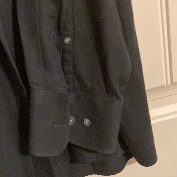 Perry Ellis Portfolio Black Button Down Long Sleeve Shirt - Picture 4 of 5